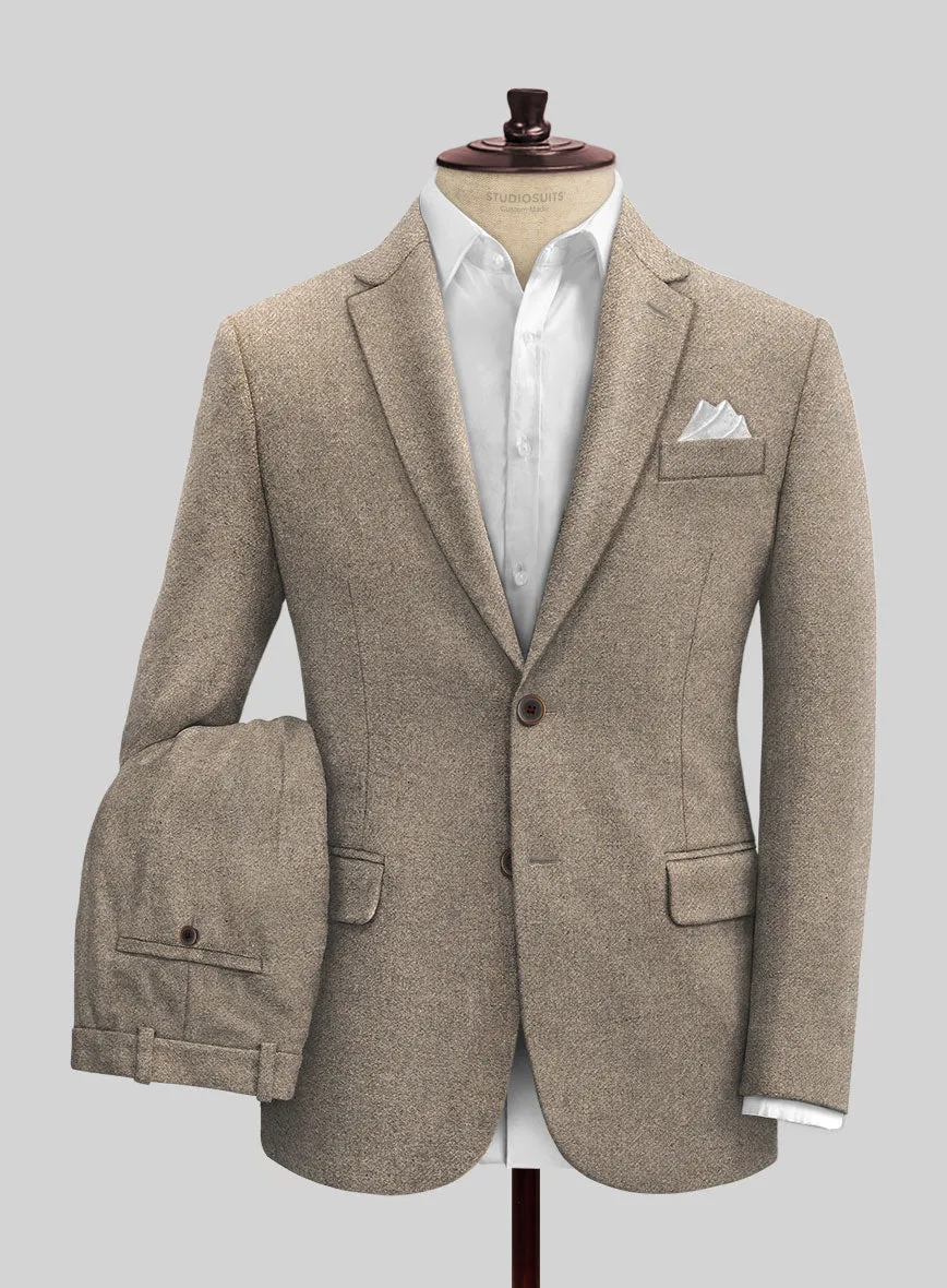 Bark Brown Heavy Tweed Suit