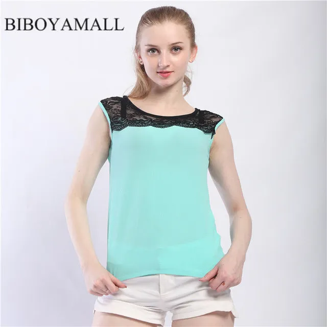 BIBOYAMALL Women Blouses Summer 2017 Sexy Ladies blouse Flower lace Tops Chiffon shirt Elegant Women shirt Plus size 5XL Pink