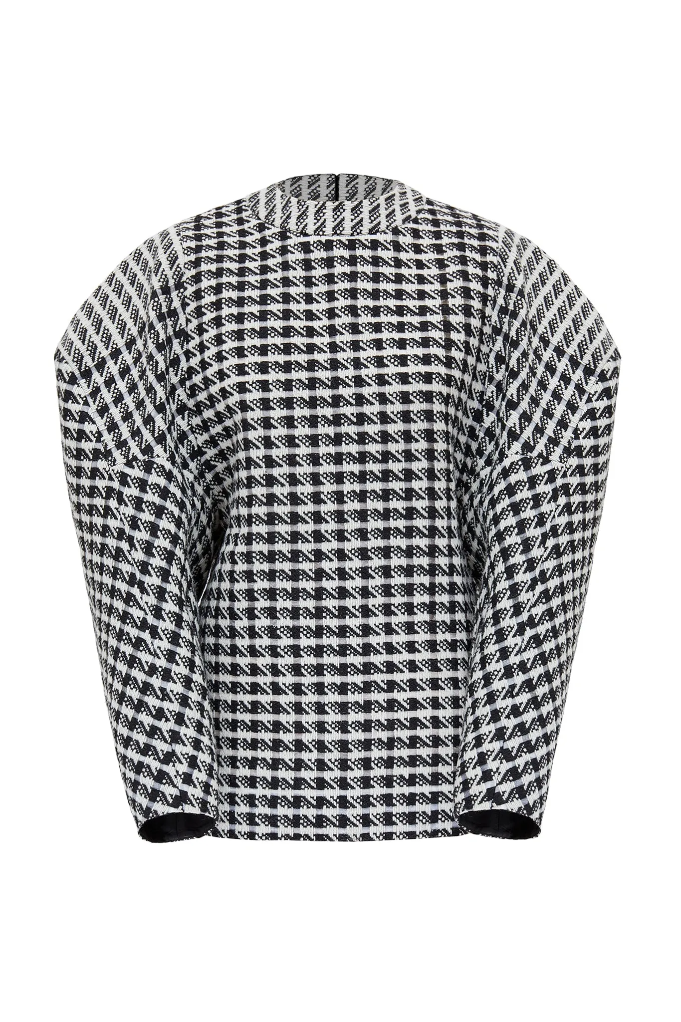 Black and White Hand Crafted Wool "Saracen" Top