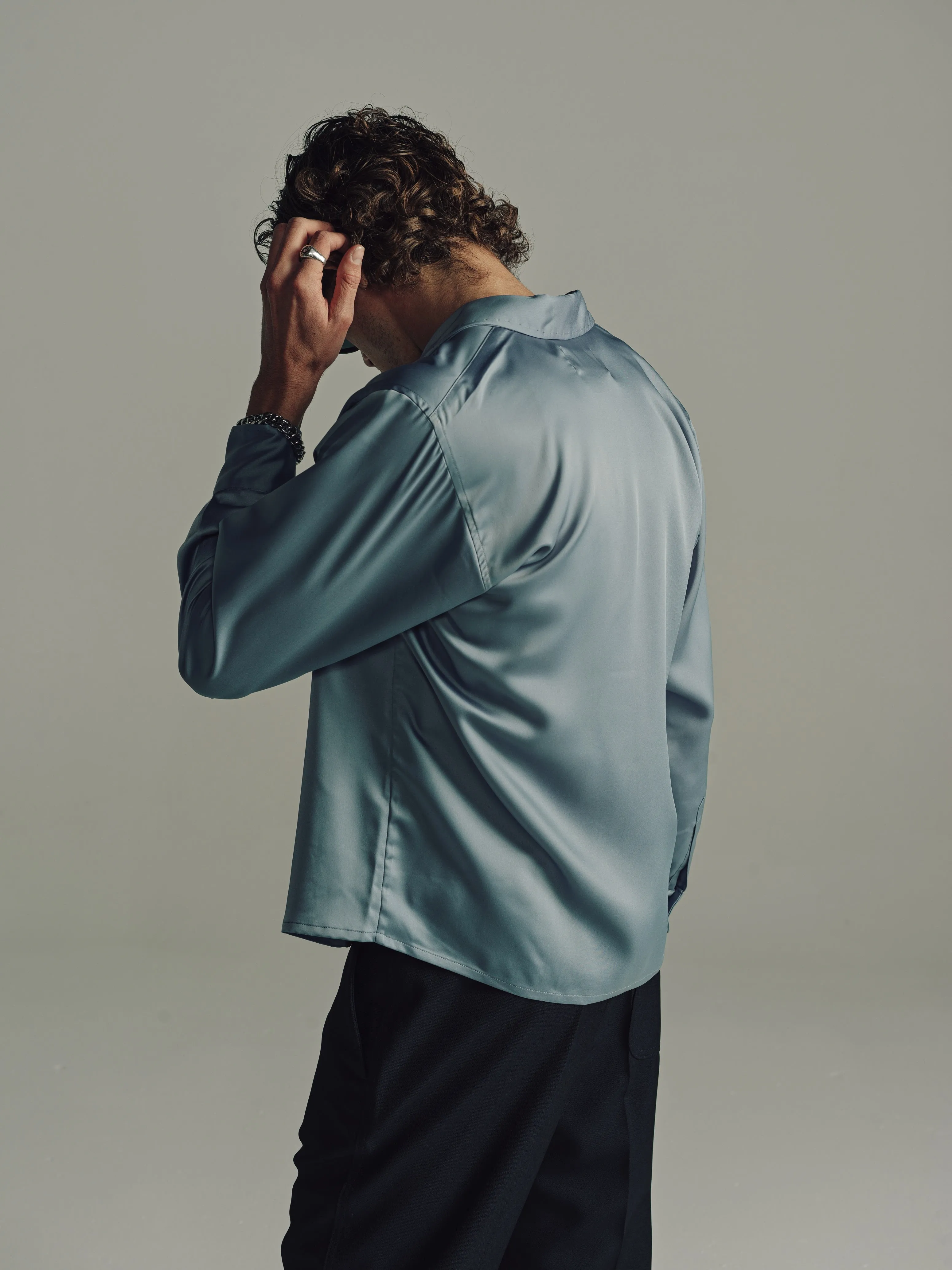 Boulavard Long Sleeve Shirt | Cloud Blue