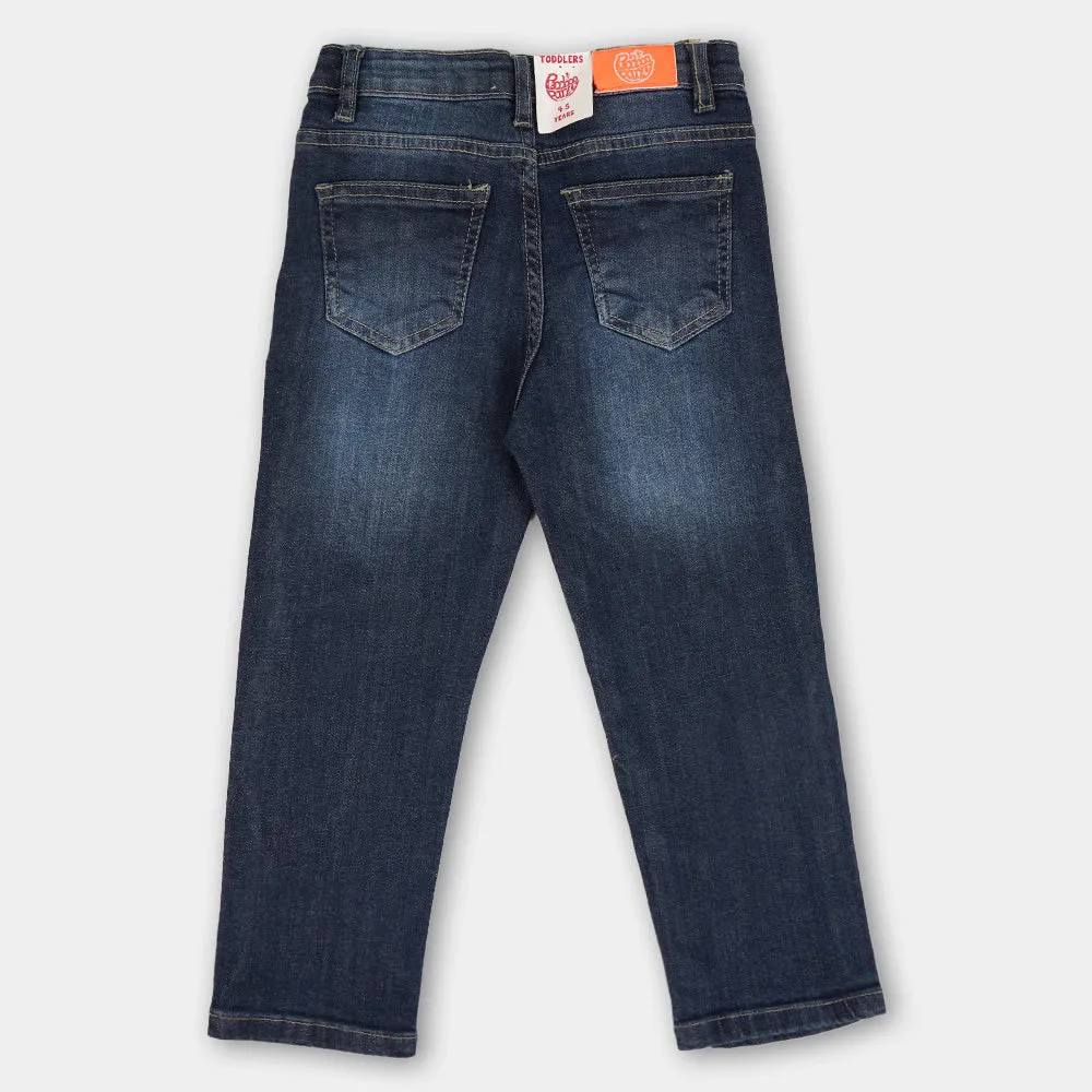 Boys Pant Denim Grinding - Mid Blue