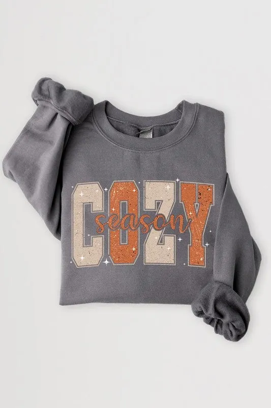 Cozy Season Graphic Fleece Sweatshirts