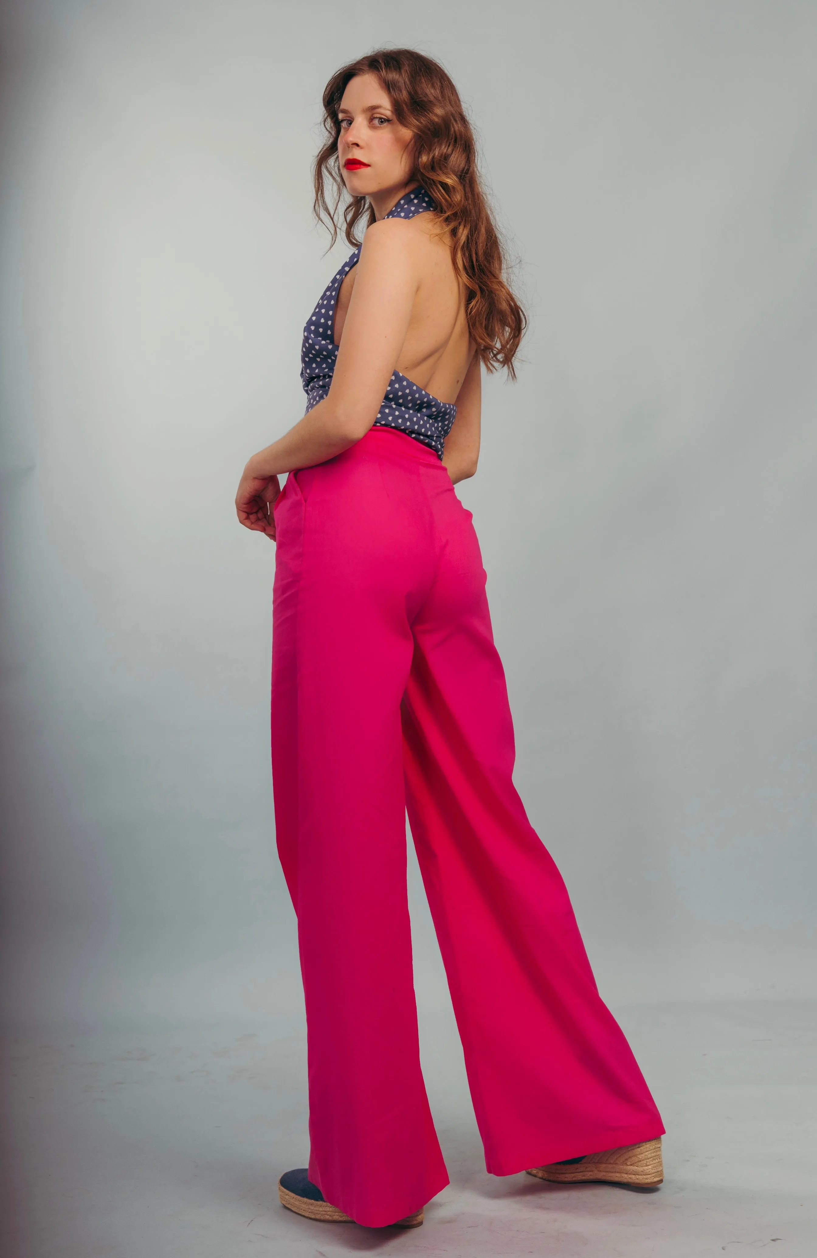 “Dandelion” pants in hot pink