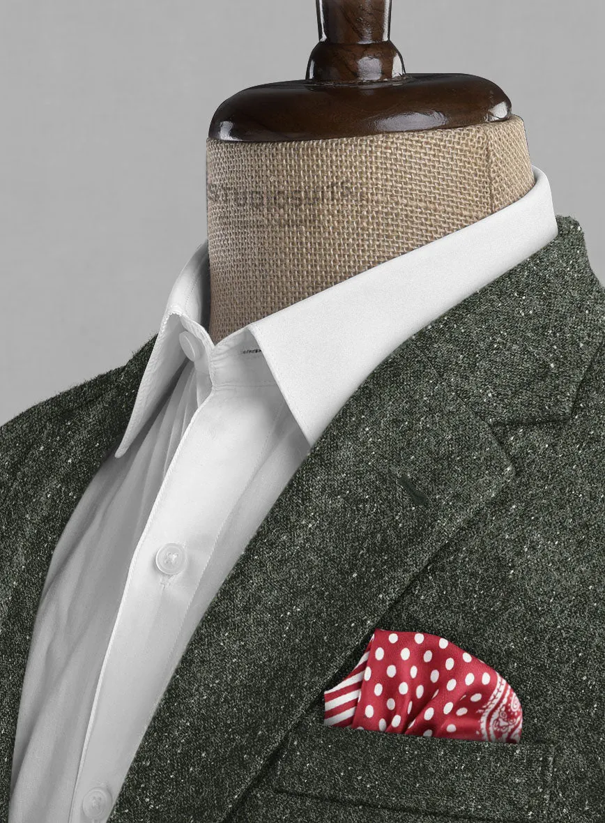 Dark Olive Flecks Donegal Tweed Jacket