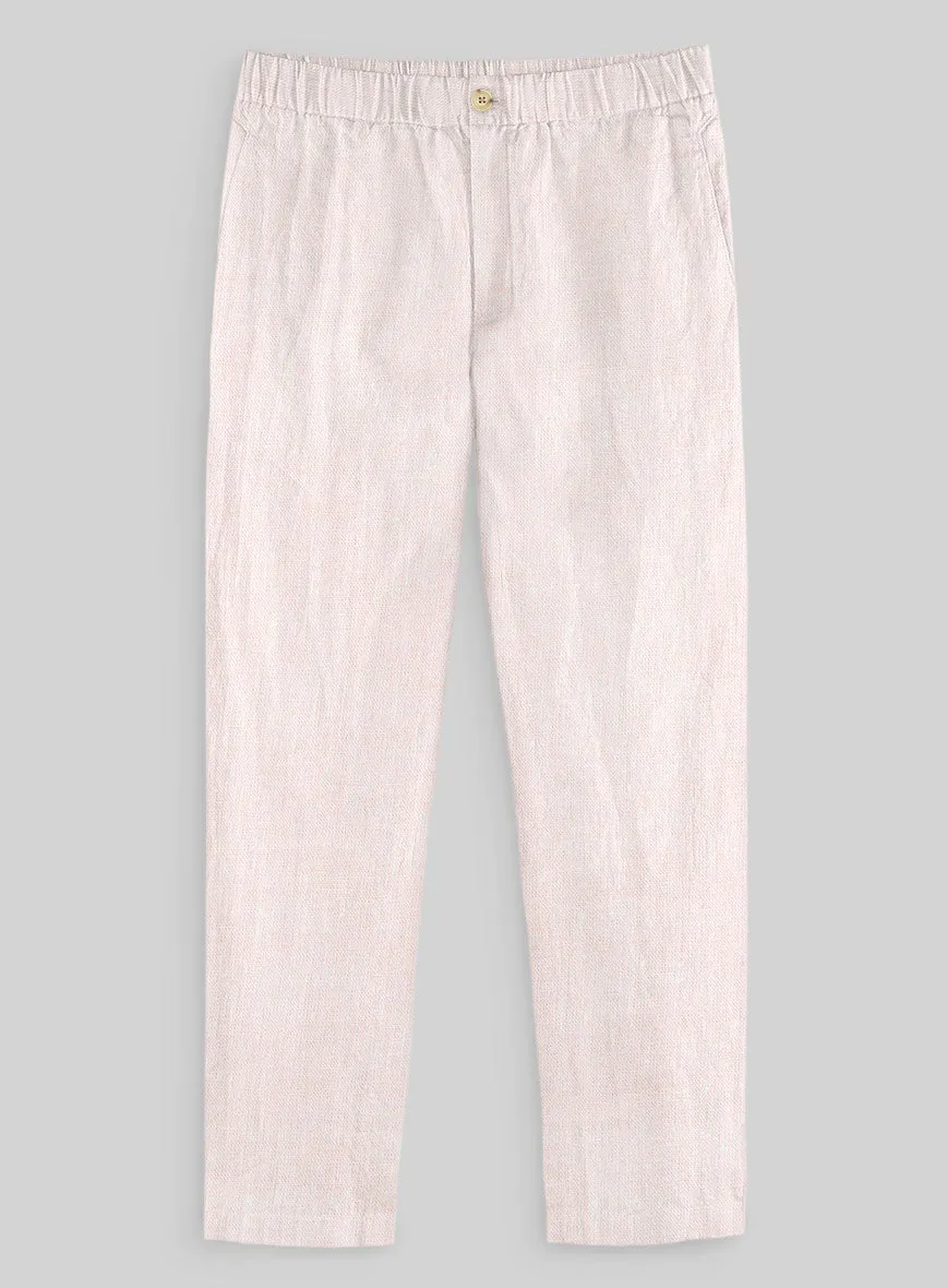 Easy Pants Roman Light Pink Linen