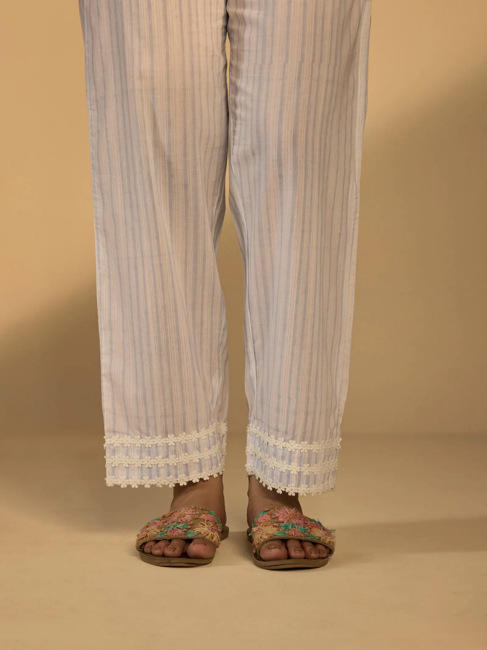 Elephant Creeper Cotton Straight Pant