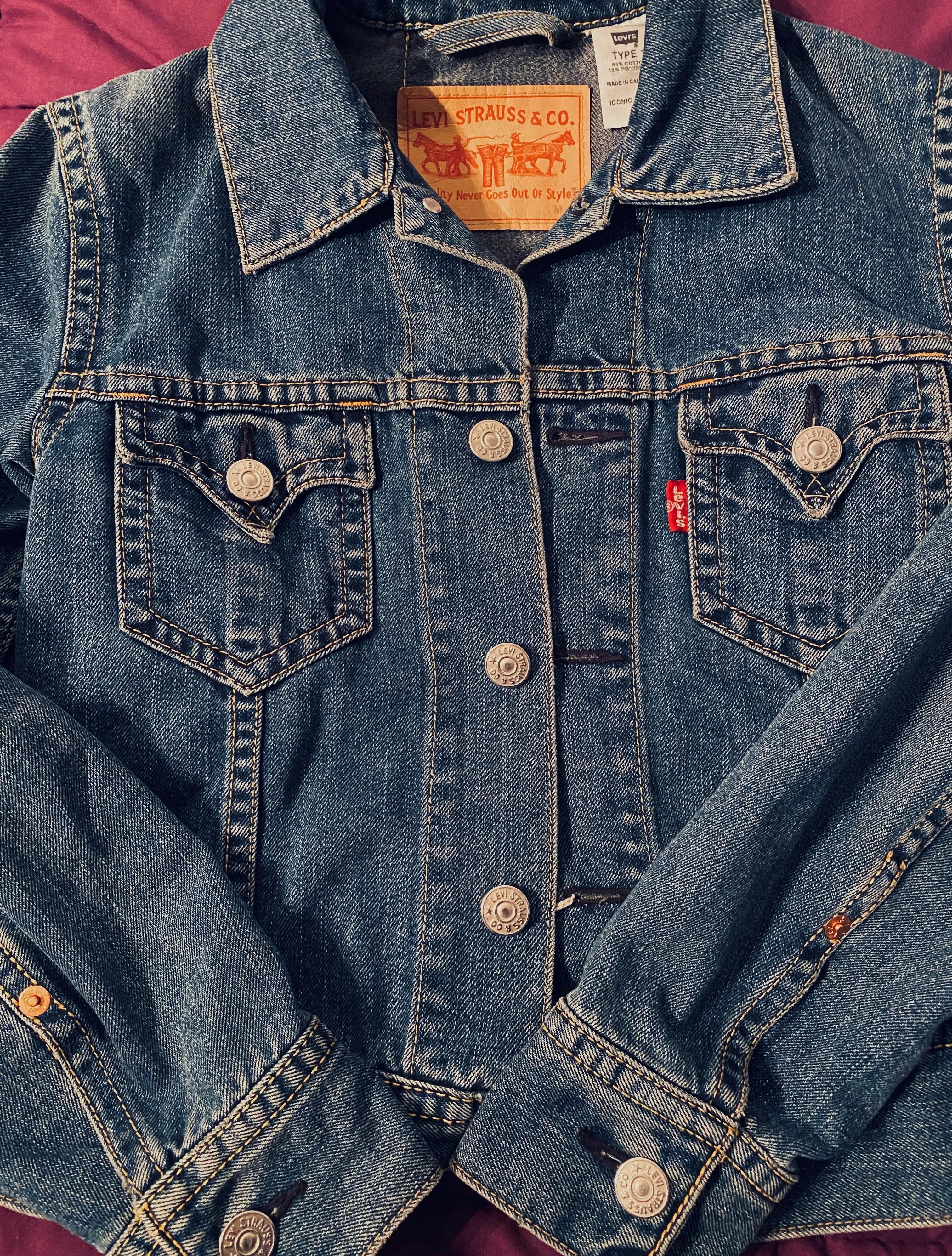 Flowers & Evil Eye Jean Jacket