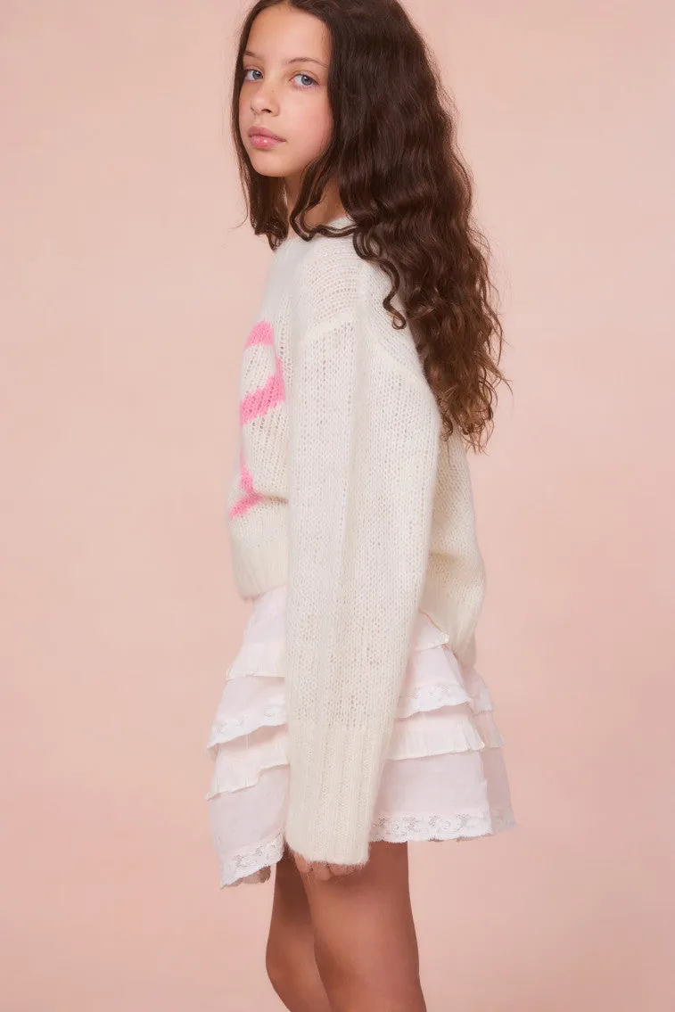 Girls Amya Wool Bow Pullover