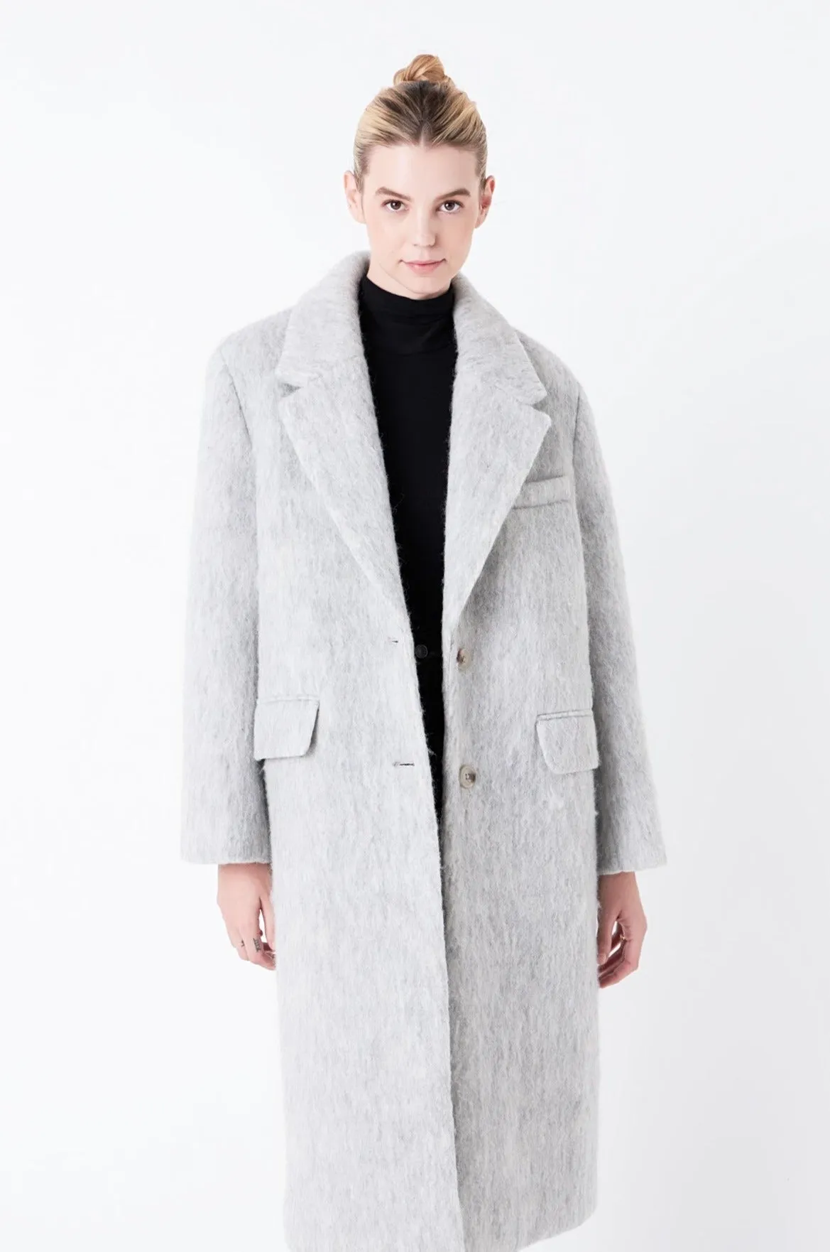 Grey Lab - Oversize Single-breasted Long Coat