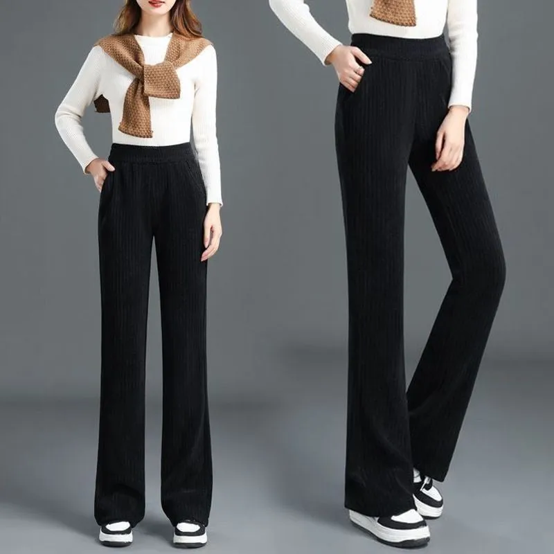 Jasmine™ | High-Waisted Stretch Corduroy Wide-Leg Pants