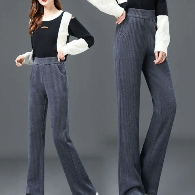 Jasmine™ | High-Waisted Stretch Corduroy Wide-Leg Pants