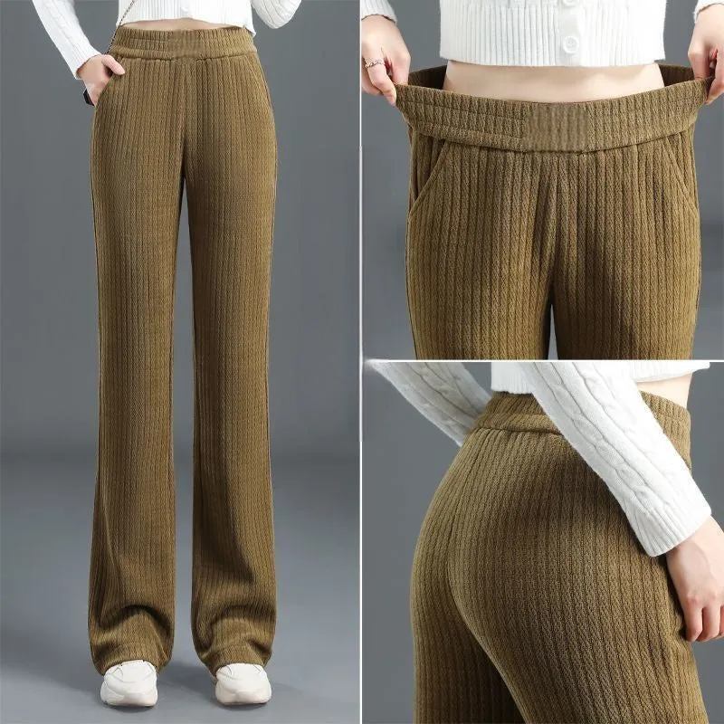 Jasmine™ | High-Waisted Stretch Corduroy Wide-Leg Pants