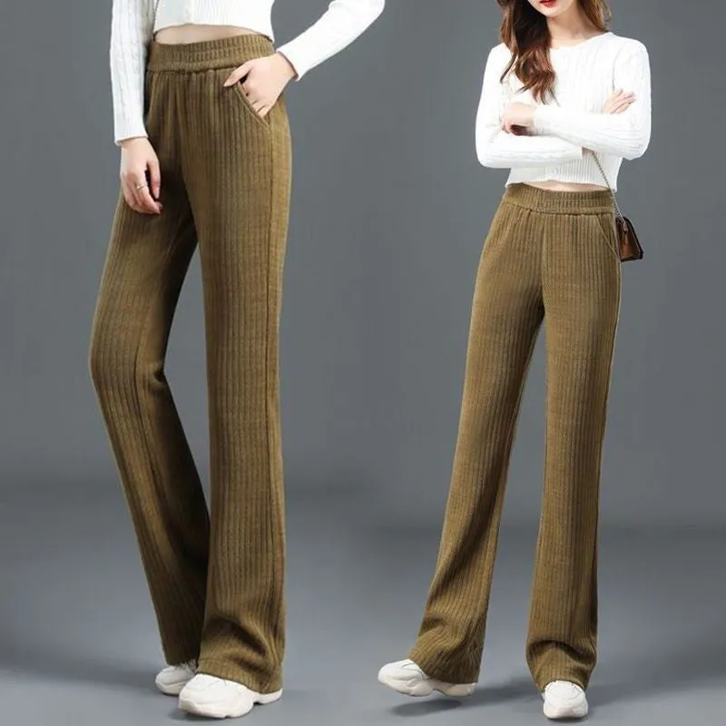 Jasmine™ | High-Waisted Stretch Corduroy Wide-Leg Pants