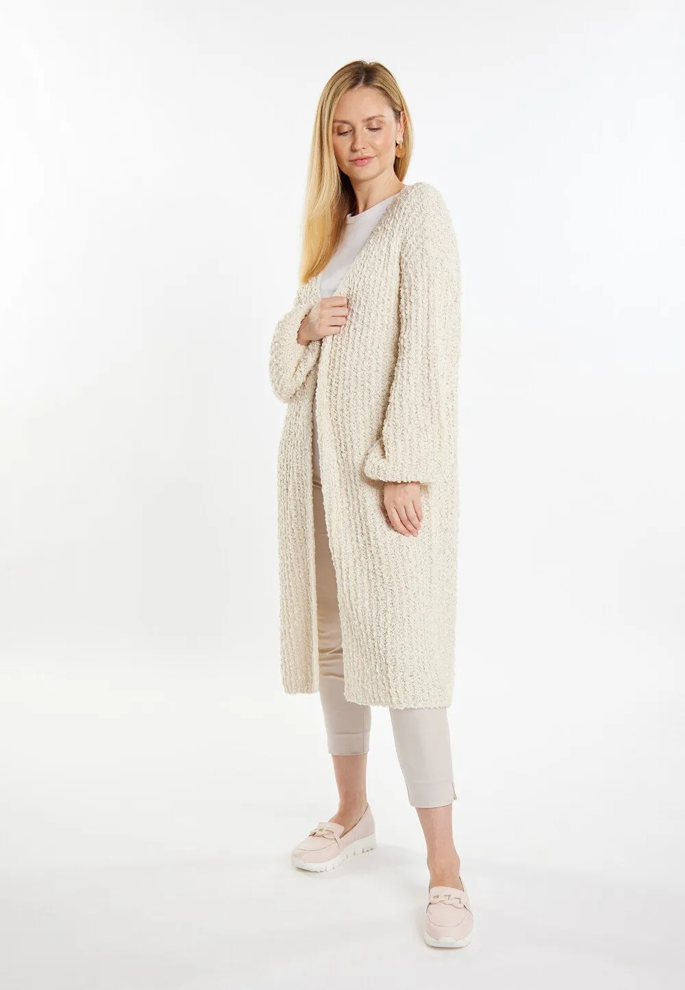 Knitted cardigan usha WHITE LABEL, cream