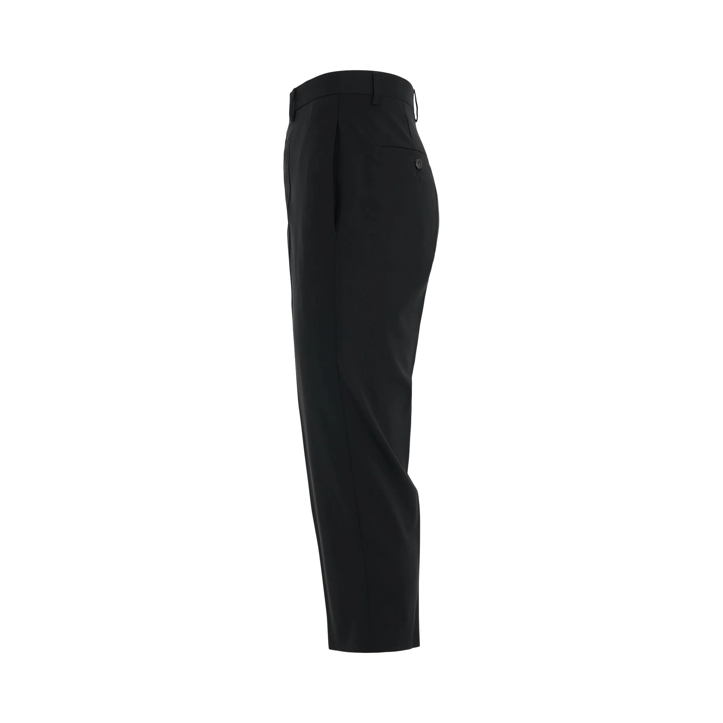 Light Wool Astaires Cropped Pants in Black