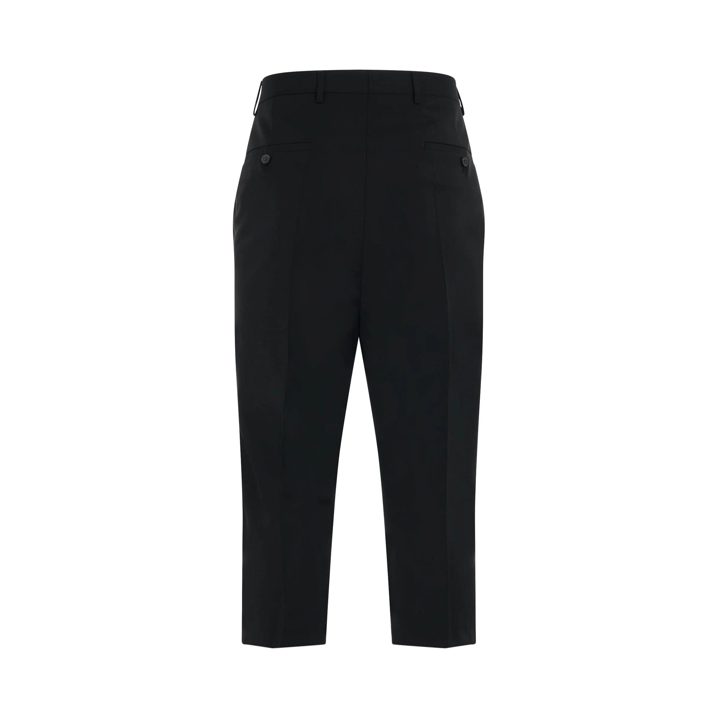 Light Wool Astaires Cropped Pants in Black