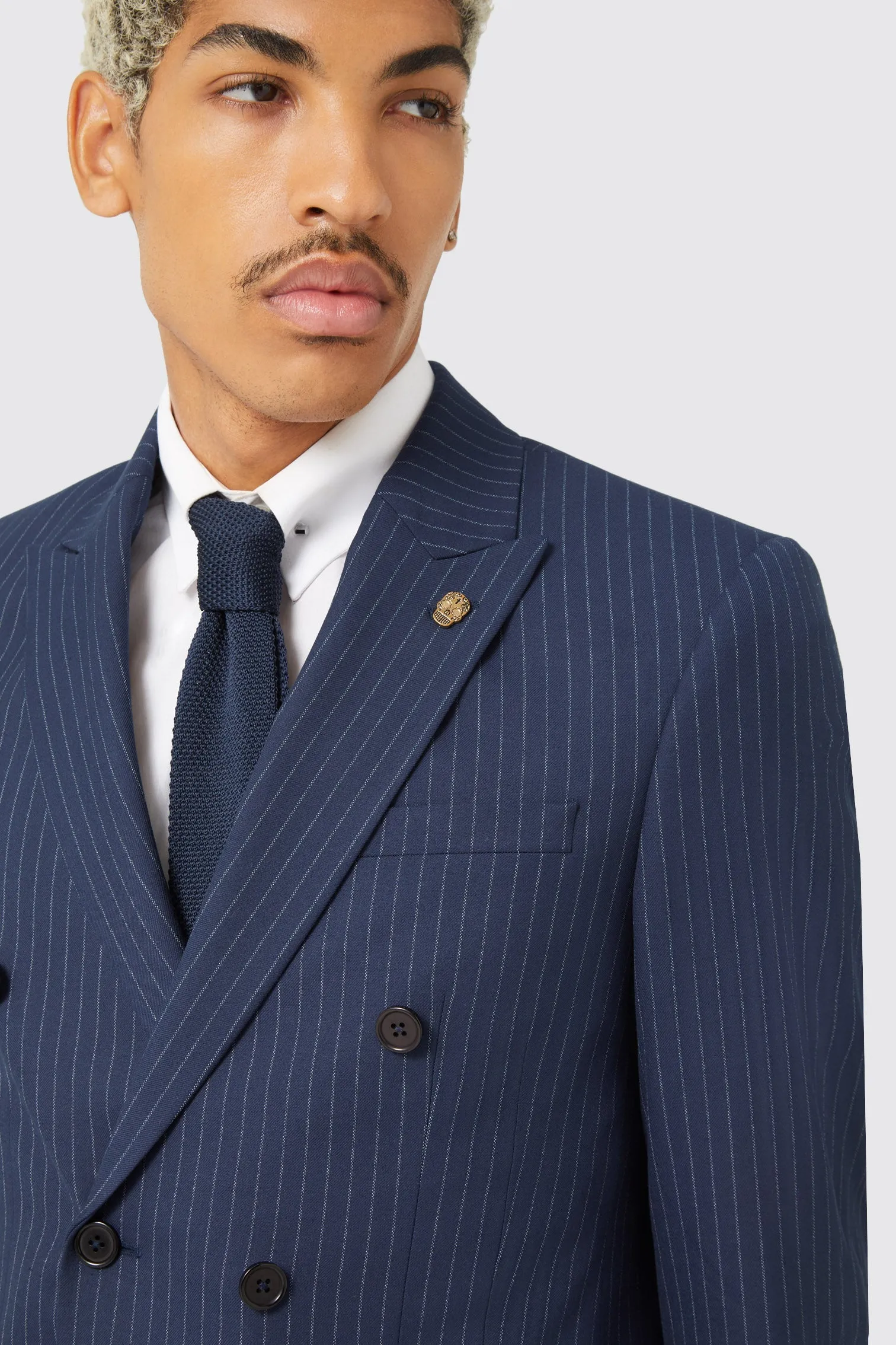 Milltown Slim Fit Double Breasted Navy Suit TT x AM - ARCHIVE