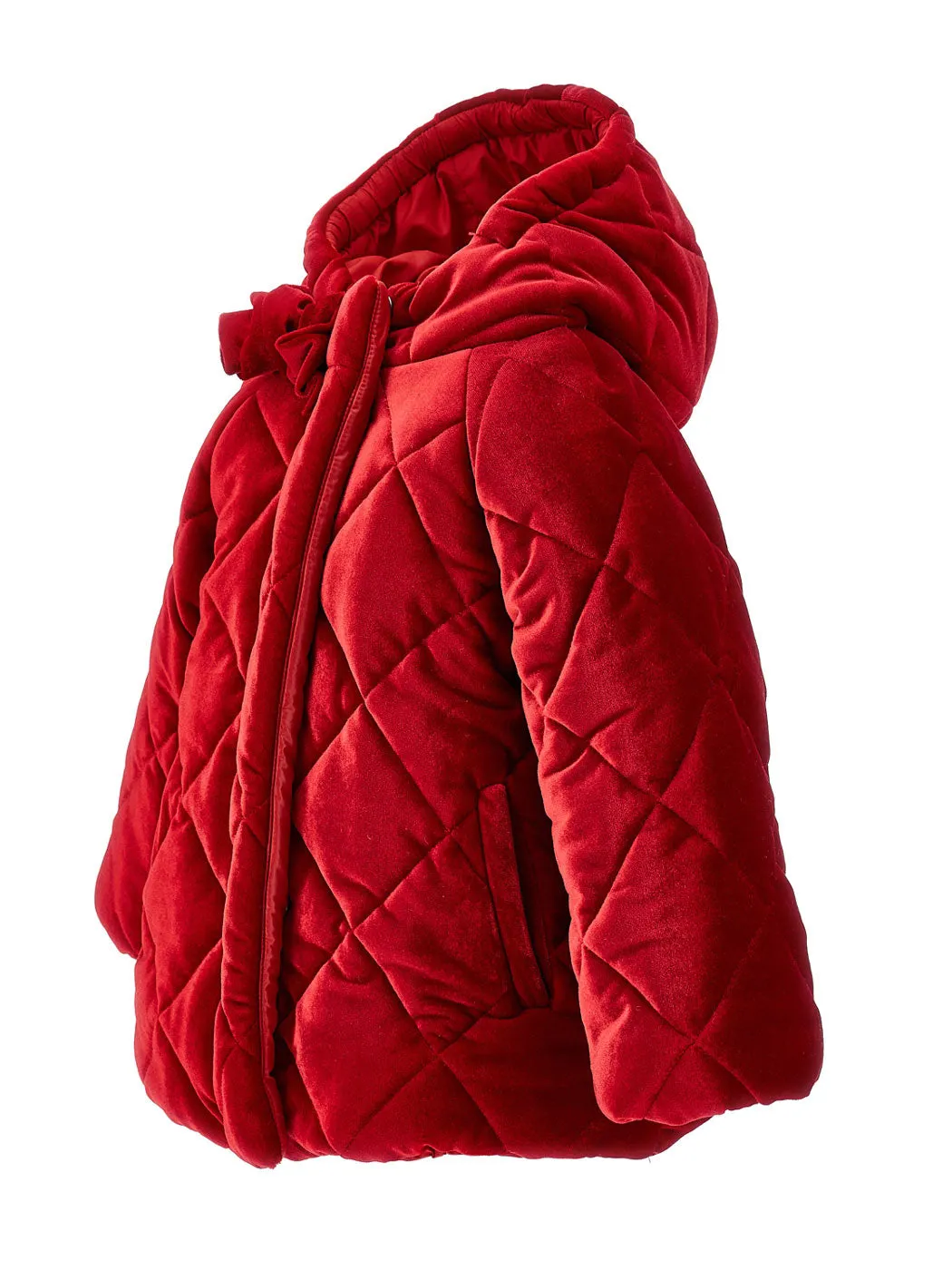 MONNALISA Baby's quilted chenille jacket - 31B1042416 Red