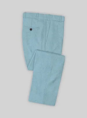 Naples Light Blue Tweed Pants