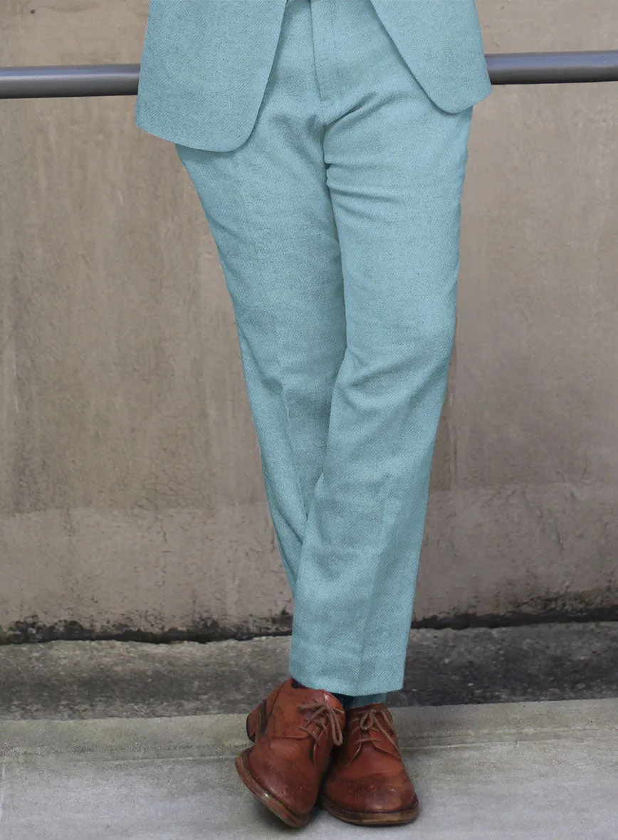 Naples Light Blue Tweed Pants