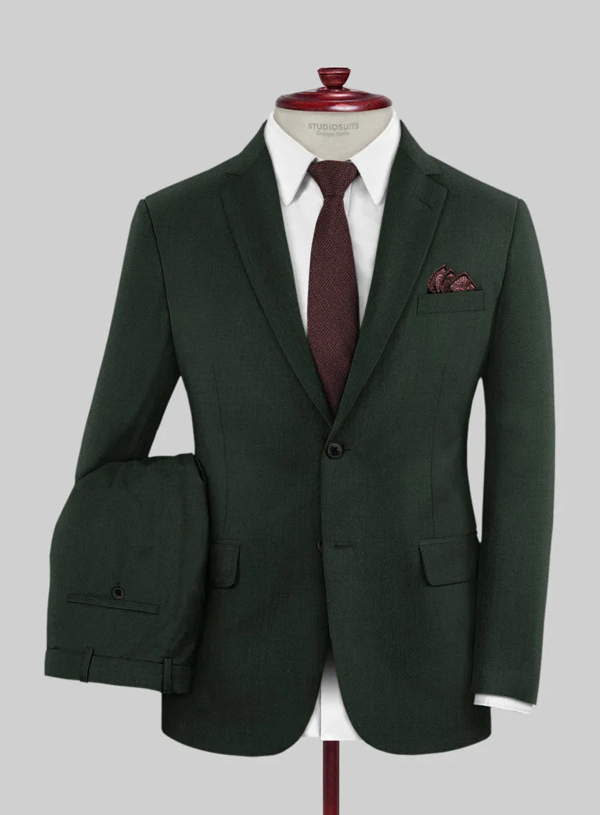 Napolean Dark Green Wool Suit