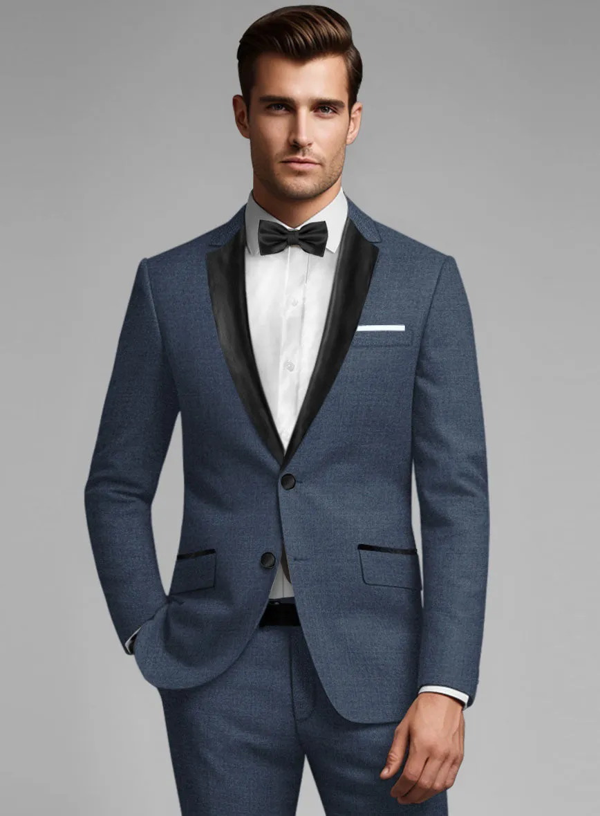 Napolean Slate Blue Wool Tuxedo Suit