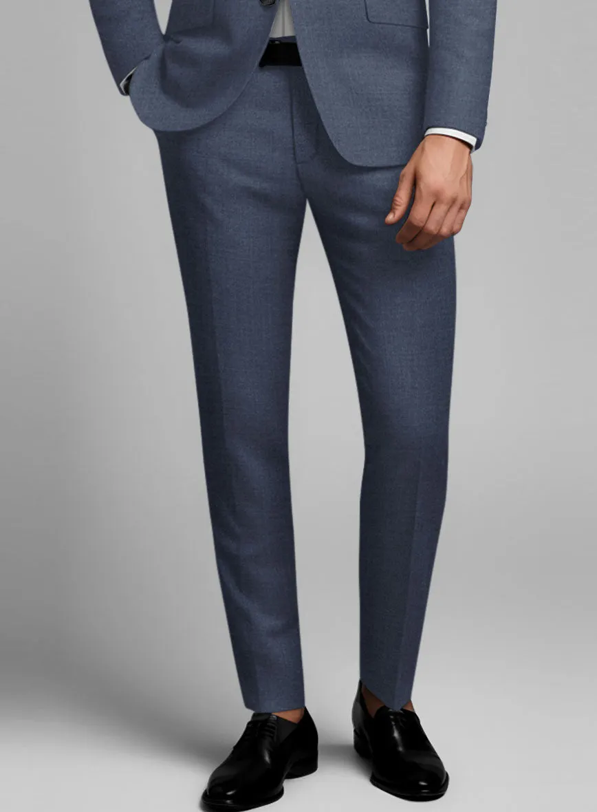 Napolean Slate Blue Wool Tuxedo Suit