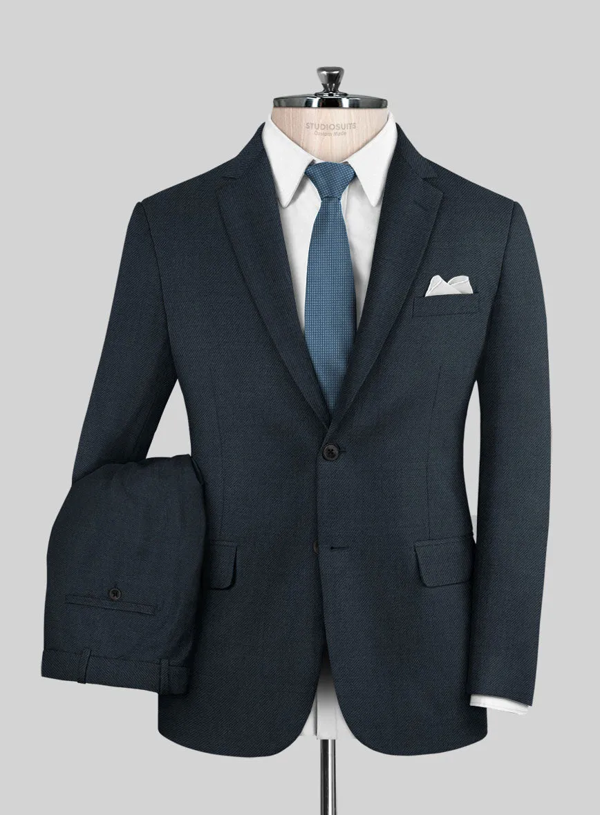 Napolean Stretch Sailor Blue Wool Suit