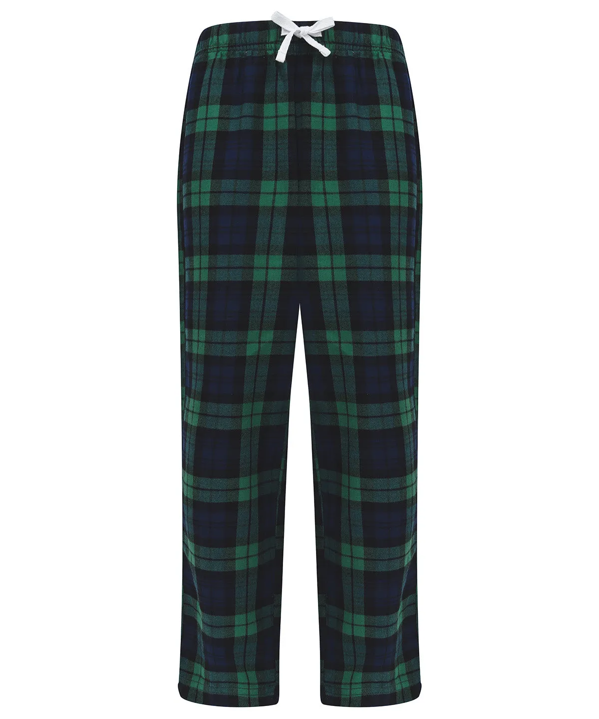 Navy/Green Check - Kids tartan lounge pants