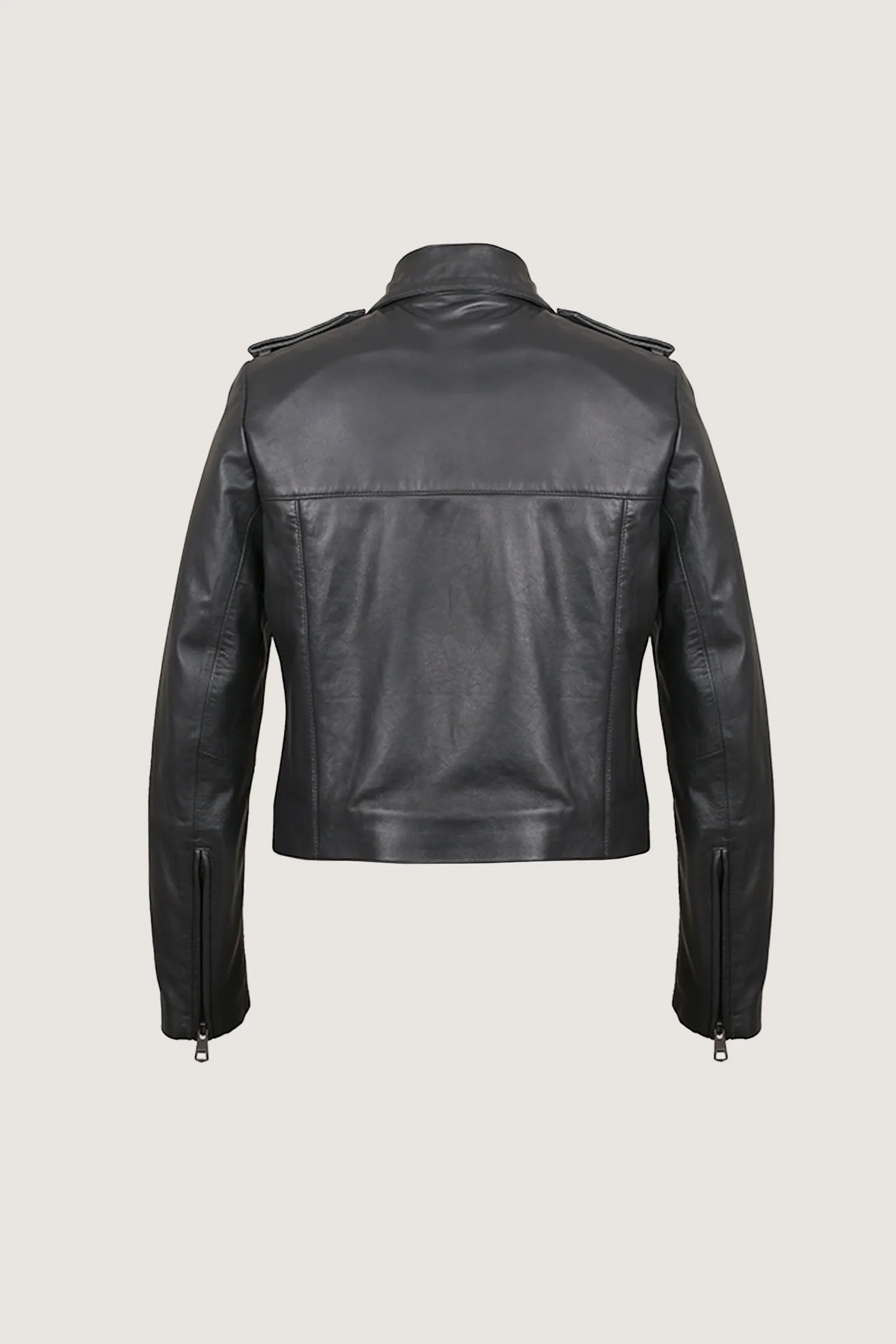 Novado - Women's Iconic Leather Jacket - Black - 1 Piece