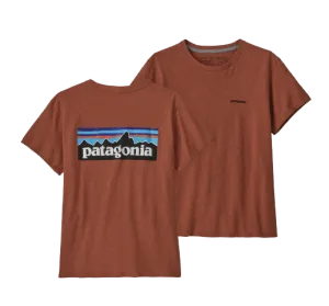 Patagonia Womens P-6 Logo Responsibili-Tee Quartz Coral