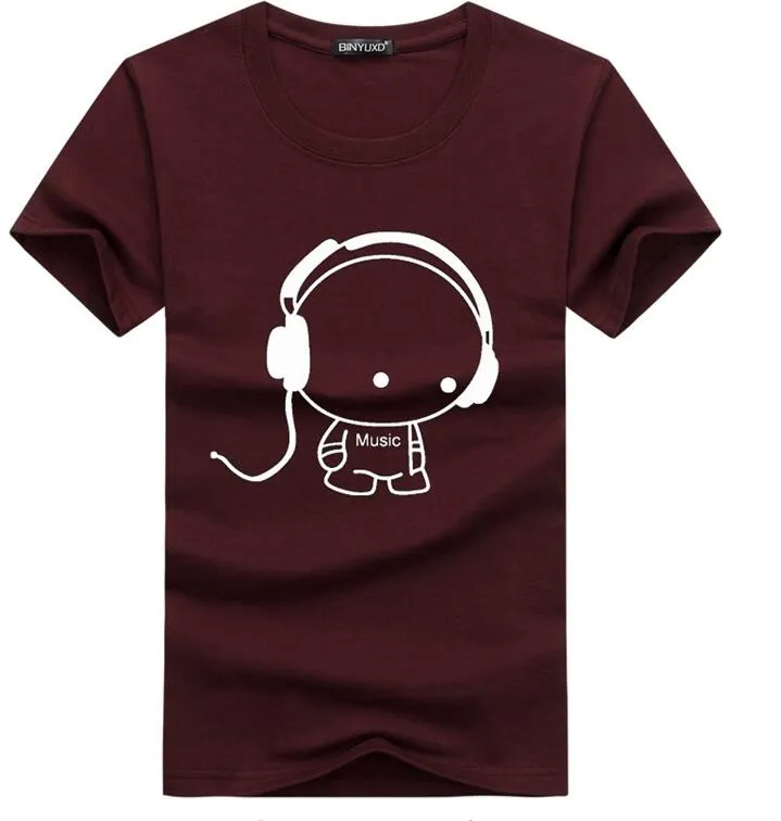 Printed MUSIC Cotton T-Shirt - 6 Colors