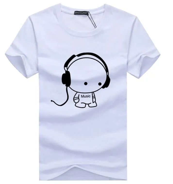 Printed MUSIC Cotton T-Shirt - 6 Colors