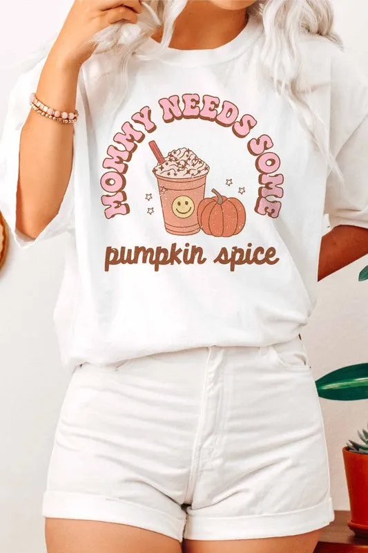 PUMPKIN SPICE GRAPHIC TEE PLUS SIZE