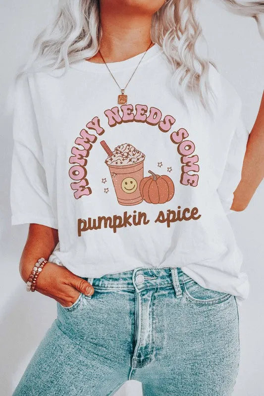 PUMPKIN SPICE GRAPHIC TEE PLUS SIZE