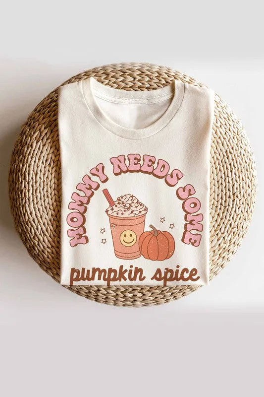 PUMPKIN SPICE GRAPHIC TEE PLUS SIZE