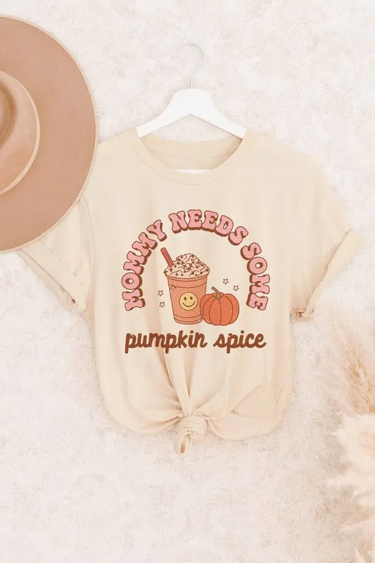 PUMPKIN SPICE GRAPHIC TEE PLUS SIZE