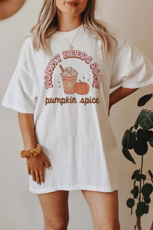 PUMPKIN SPICE GRAPHIC TEE PLUS SIZE