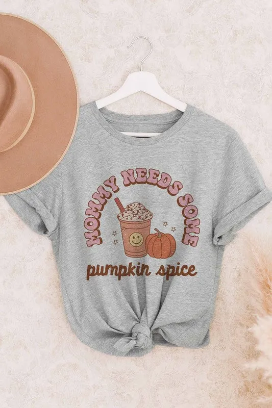 PUMPKIN SPICE GRAPHIC TEE PLUS SIZE