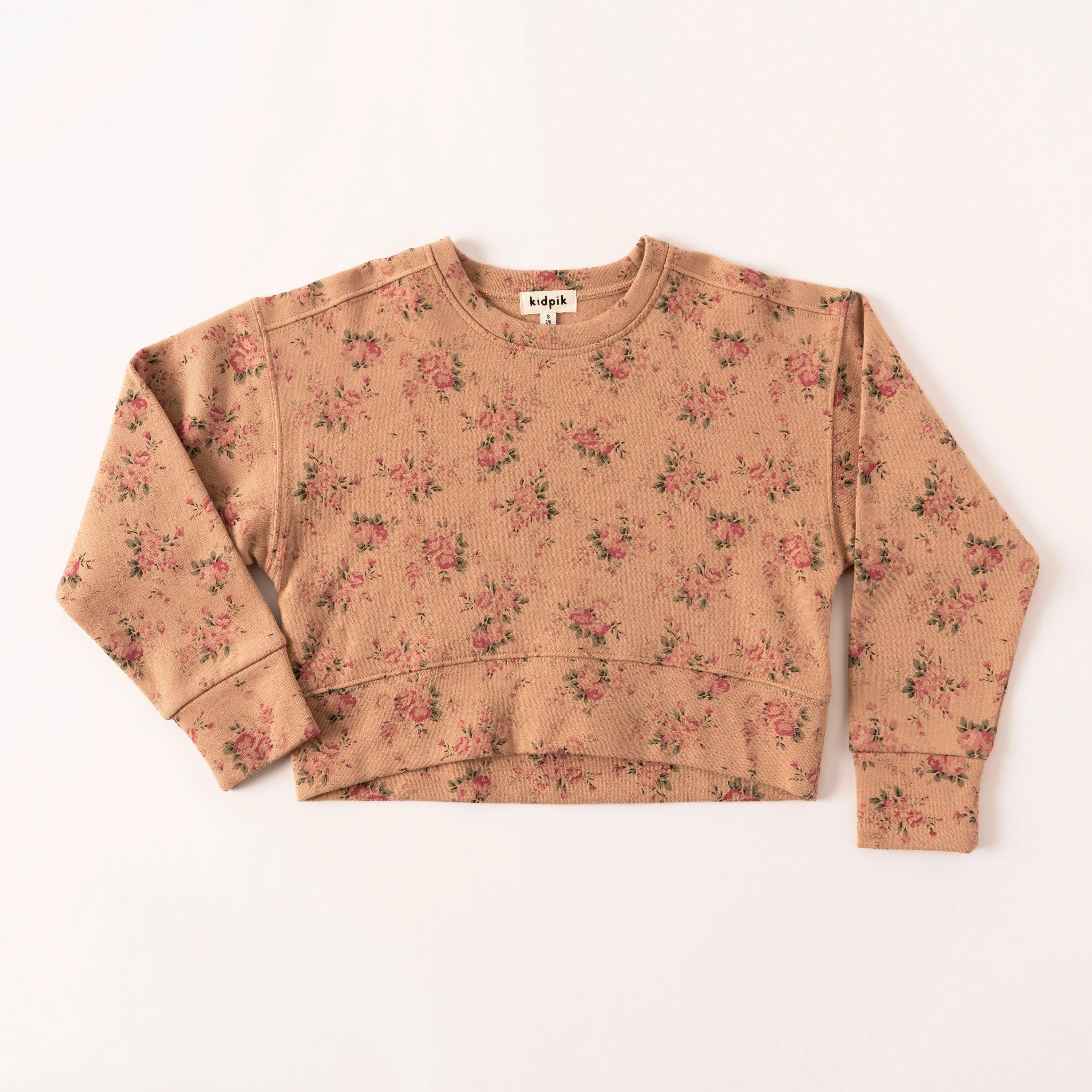 Rose Floral Fleece Top