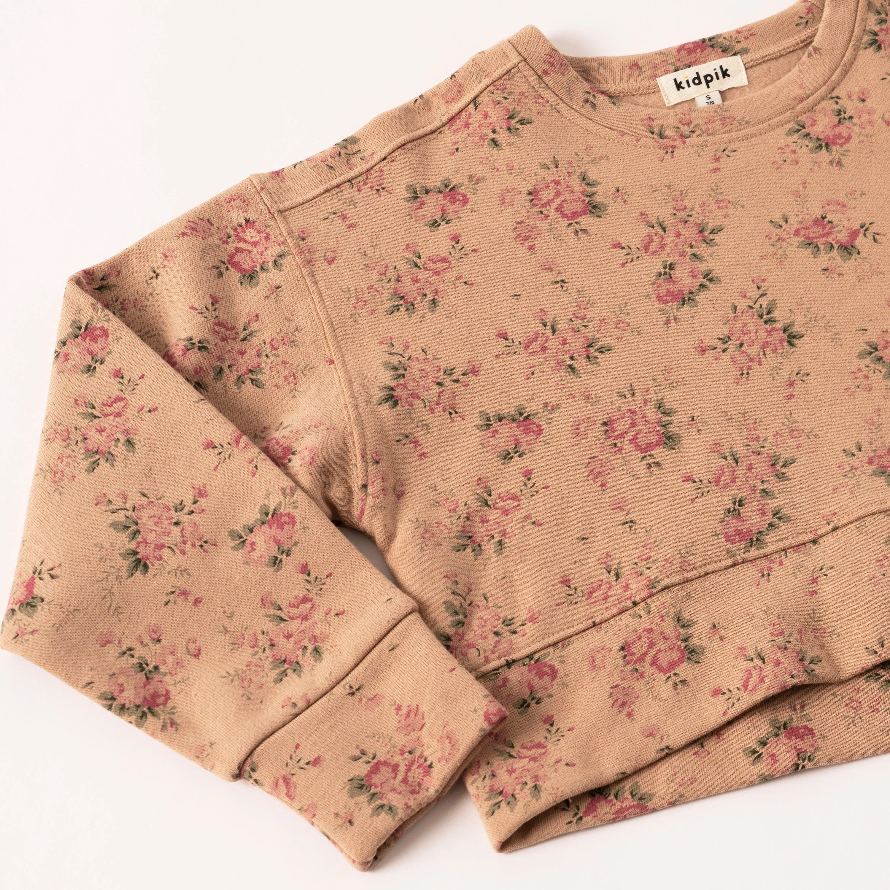 Rose Floral Fleece Top