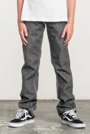 RVCA Daggers Denim Boys Pants - Vintage Charcoal