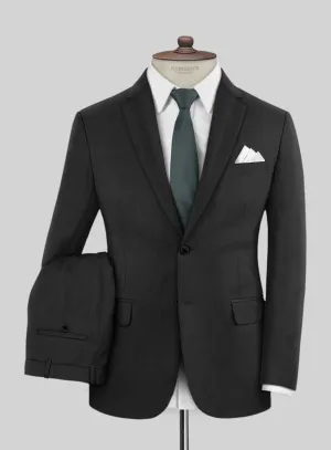 Scabal Cosmopolitan Black Wool Suit