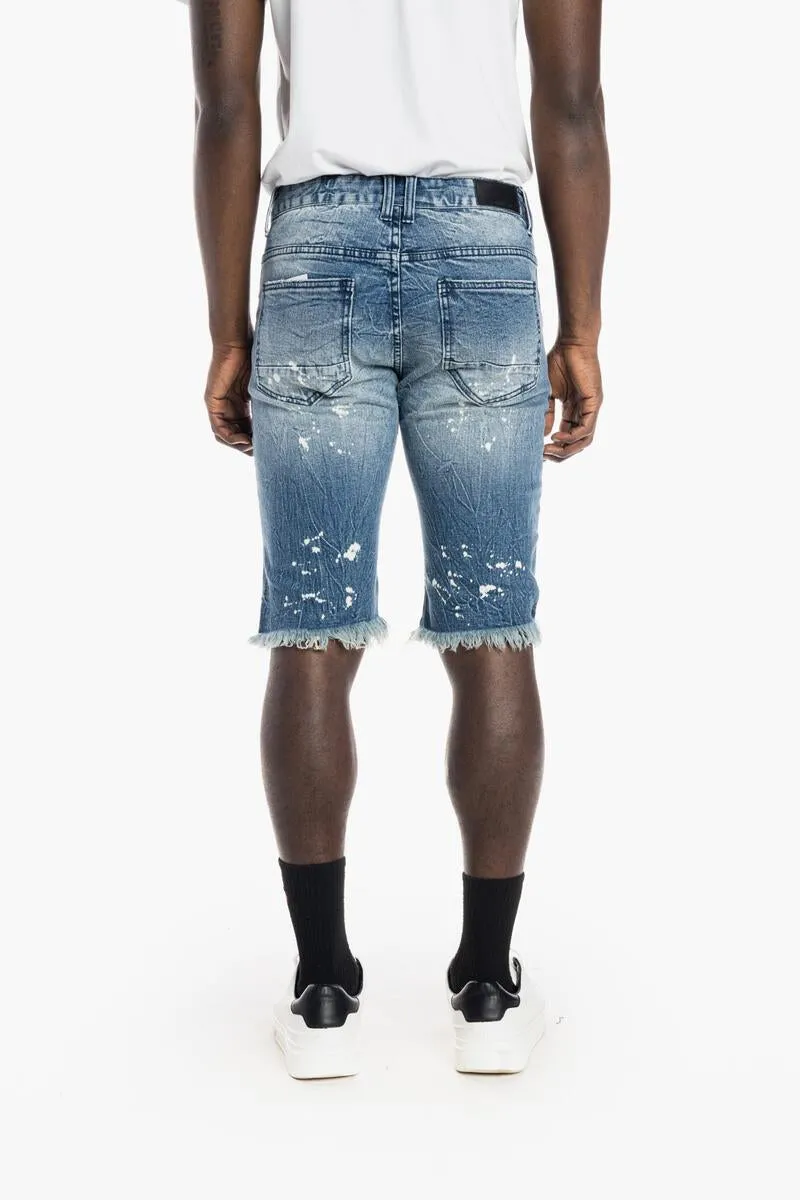 Smoke Rise Men's Rip and Repair Fashion Denim Short