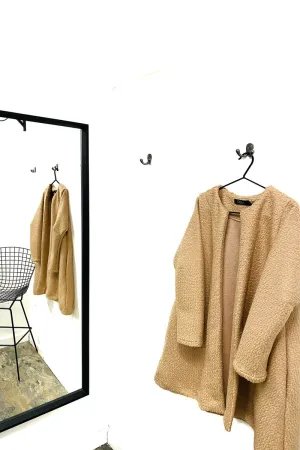 Swing Coat - Caramel wool bouclè