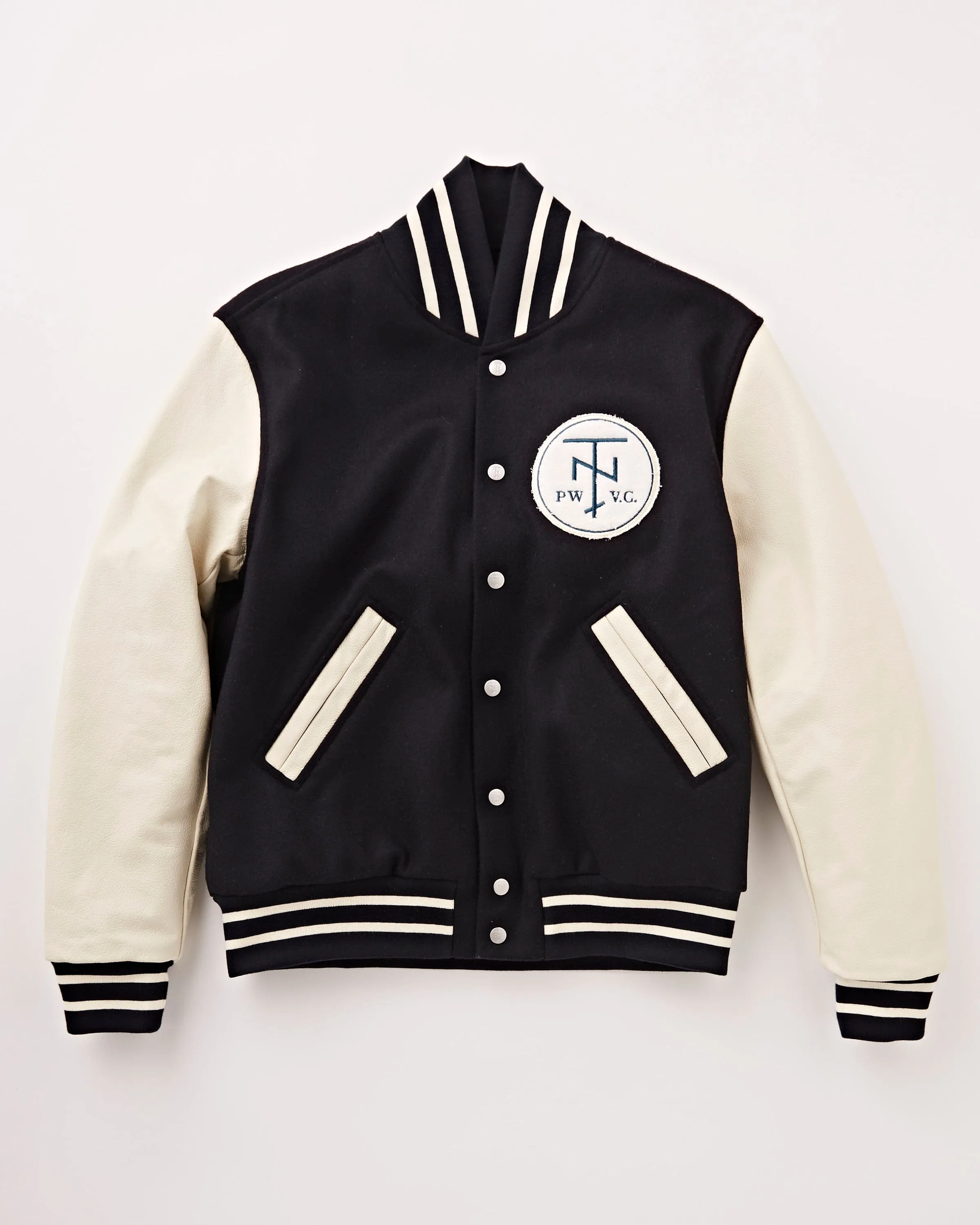 Tenue. x Private White V.C. Varsity Jacket Royal Navy