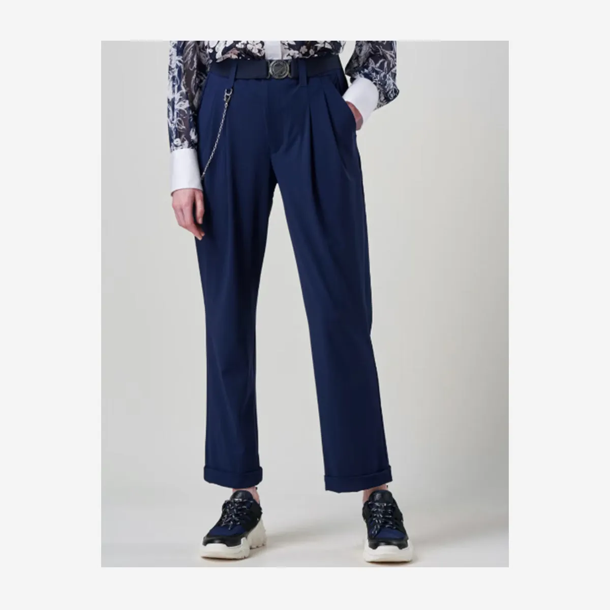 UNISEX COURAGE ROYAL BLUE PLEATED PANTS