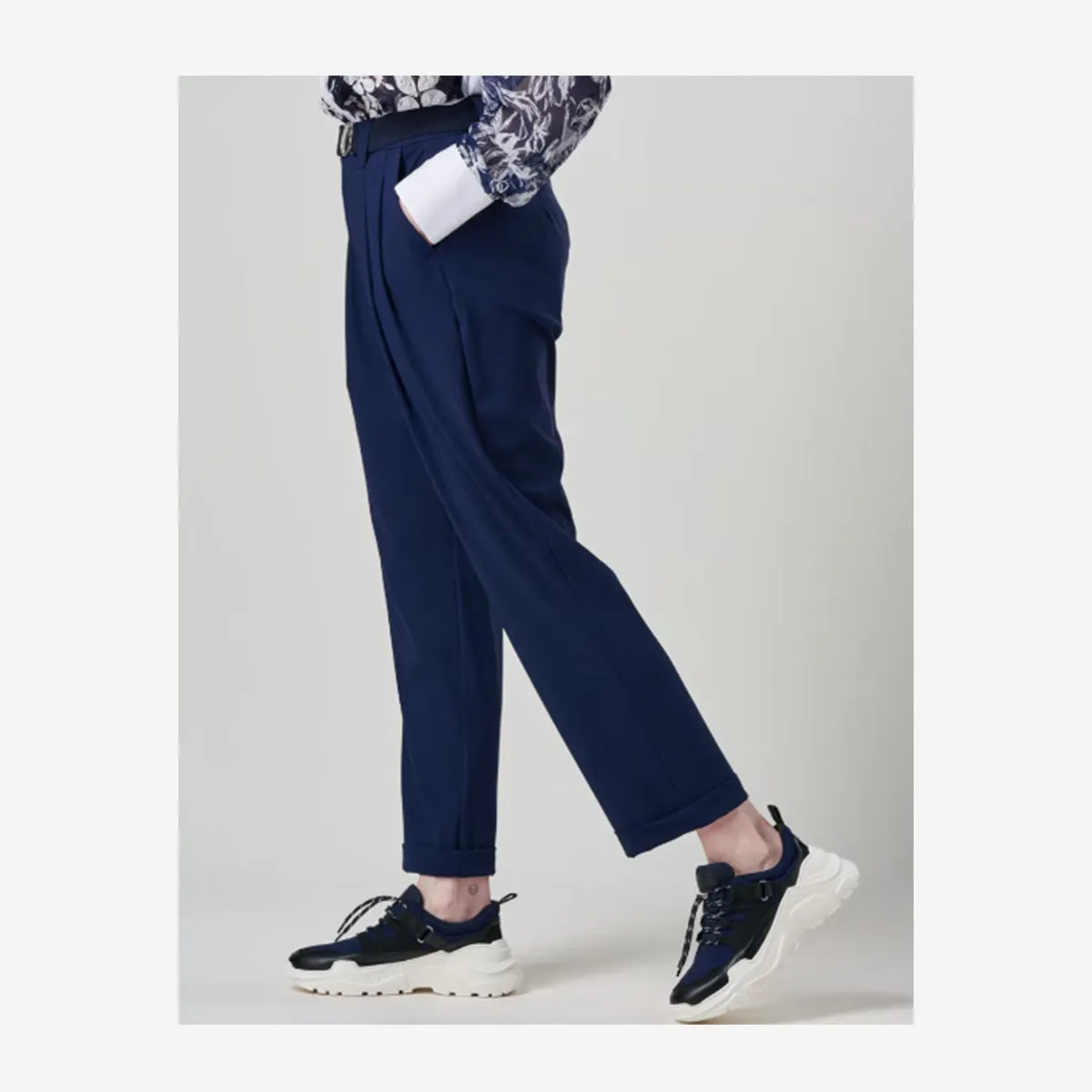 UNISEX COURAGE ROYAL BLUE PLEATED PANTS