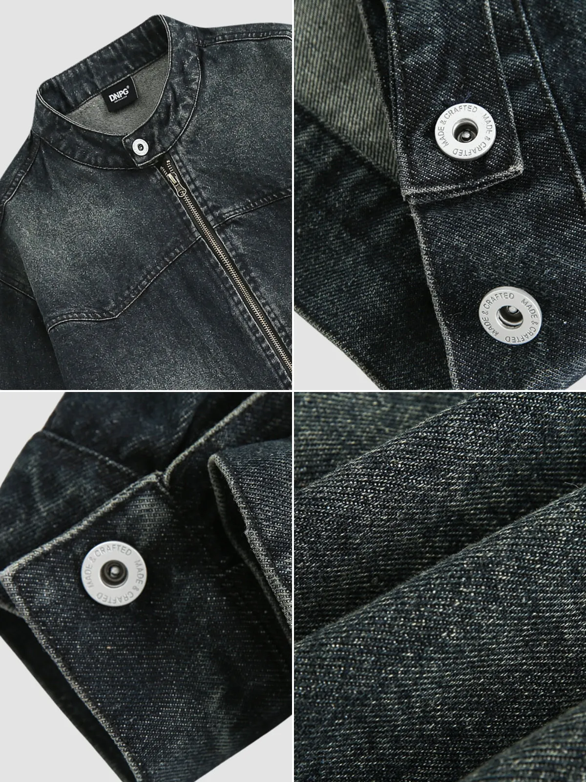 WLS Retro Washed Denim Loose And Versatile Casual Jacket