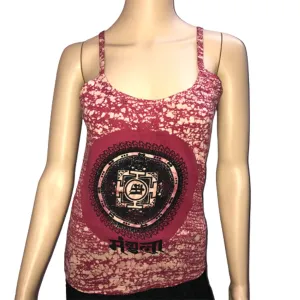 Womens Printed Solid Colour Vest Top